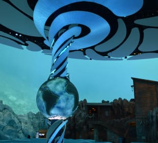 Mainsquare mit Wasserwirbel