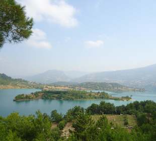 Blick auf den Stausee