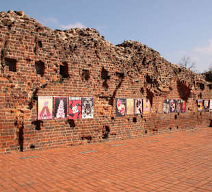 Ruiny kapitularza i wystawa plakatów filmowych