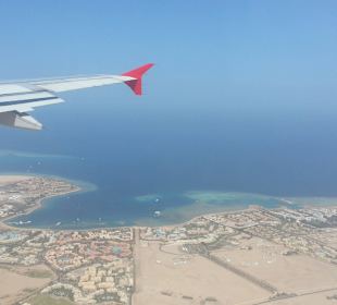 Flug über Makadi Bay