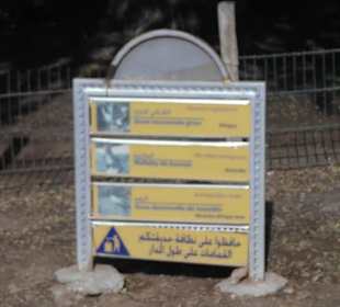 Hinweisschild.