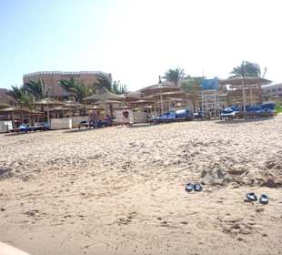 Strand außerhalb des Hotels