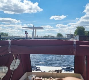 Blick auf die Brücke in Loitz.