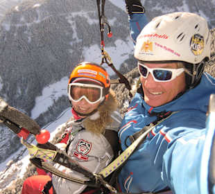 Im Winter starten direkt von der Piste weg