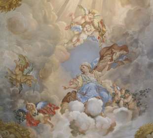 Bei der Führung durch das Residenzschloss Rastatt