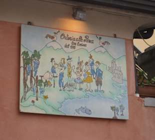 Gedenktafel vor der Osteria