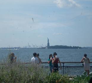 Ausblick auf die Statue of Liberty