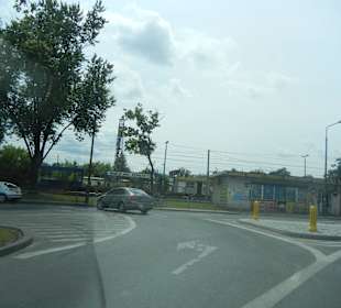 Rembertów Strassenbild Bahnhof