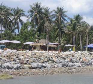 Sing's Beach Bar- Blick vom Meer aus