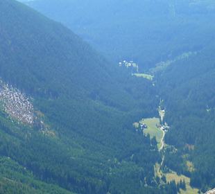 Widok ze szlaku na stronę czeską