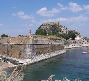 Die Festung von Korfu Stadt