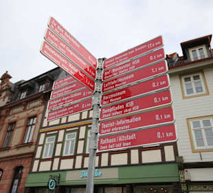 Wegweiser in der Altstadt
