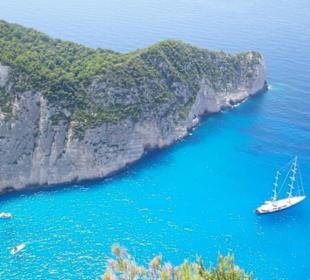 Widok na zatokę wraku z góry