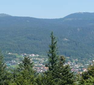 Wanderung Harlachberg, Blick zum Gr. u. Kl. Arber