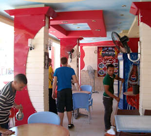 Langer Teil vom oberen Restaurantbereich