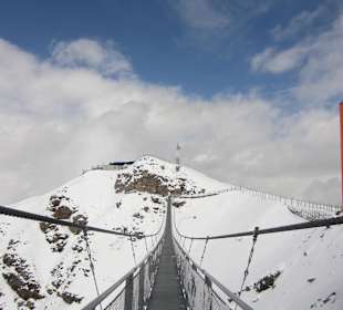 Hängebrücke im "Winter"