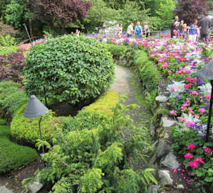 Im Butchart Garden unterwegs
