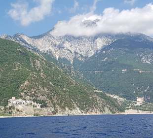 Blick bei Boots Tour Athos 
