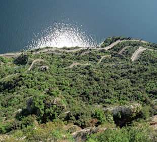 Blick auf die Strasse nach Tremosine