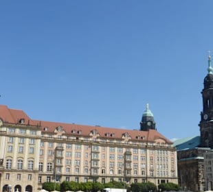 Altmarkt und Kreuzkirche in der Dresdner Altstadt