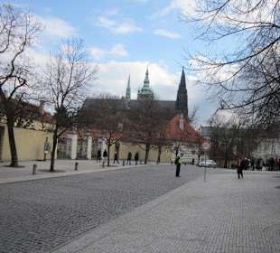 Auf dem Weg zum Eingang