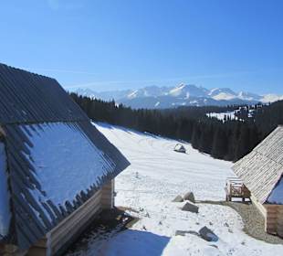 Widok z tarasu karczmy