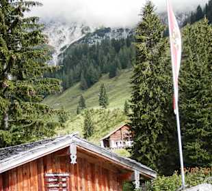 Blick auf den Wanderweg - Unteralm