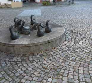 Skulptur Heiliger St. Martin mit den Gänsen Althei
