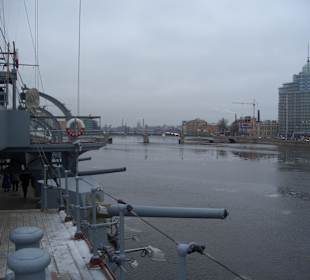 Aussicht vom Oberdeck der Aurora