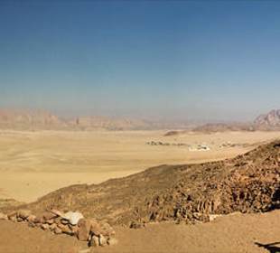 Panoramablic auf der Fahrt zum White Canyon