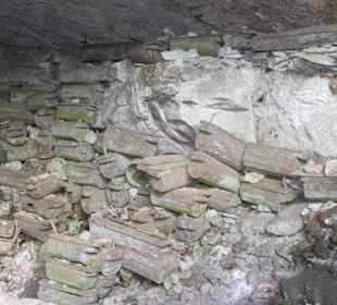 Särge in den Höhlen Sagada