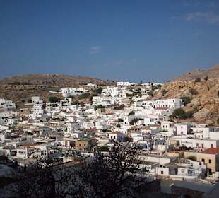 Sicht von der Lindos Akropolis