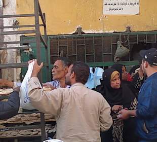 Bäcker, kam frisch aus dem Ofen