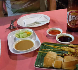 Garnelen im Teigmantel & Satee