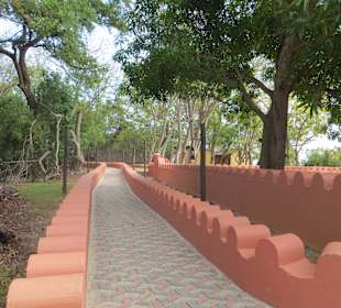 Schön gemachte Wege auf der Insel 