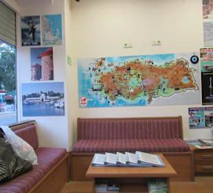 Gemütlich sitzen und buchen