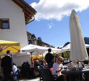 Ein Teil der Terrasse