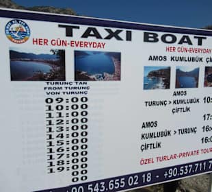 Jede Stunde fährt ein Boot