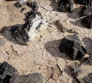 Lehmboden und Vulkangestein