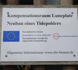 Infoschild zur EU-Beteiligung