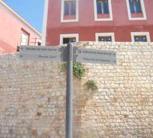 Schilder, wo wir sind