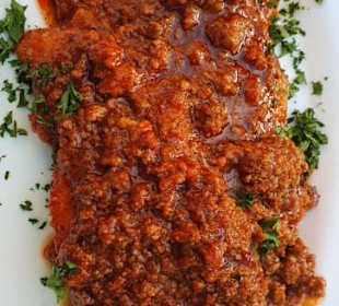 Schnitzel Bolognese 