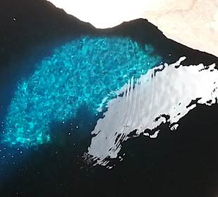 Blaue Auge von Buracona