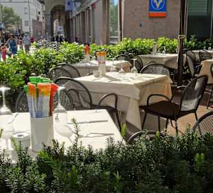 Auf der Terrasse des Forsterbräu
