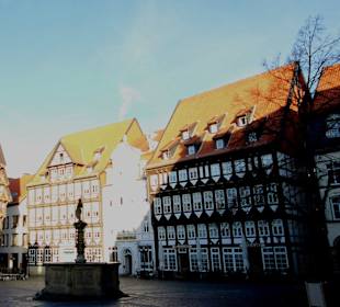 Der Marktplatz von Hildesheim