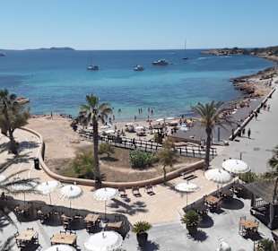 Strand vom Balkon aus