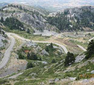 Die Strasse Richtung Hütte