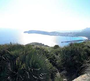 Blick vom Talaia de Son Jaumell zur Cala Agulla