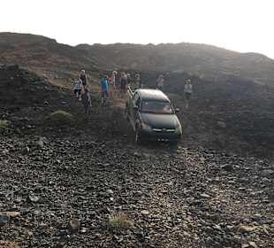 Aussteigen, damit die Stoßdämpfer überleben