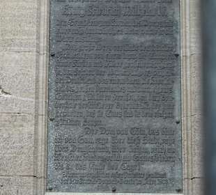 Gedenktafel am Dom